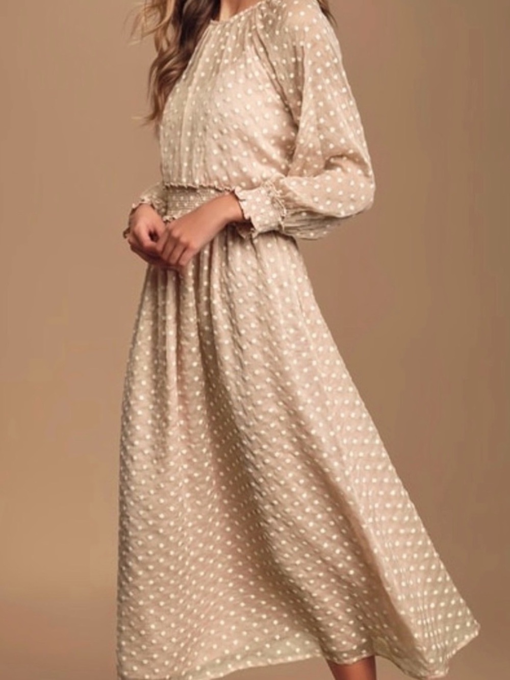 Lulu's Such A Wildflower Blush Embroidered Floral Midi Dress